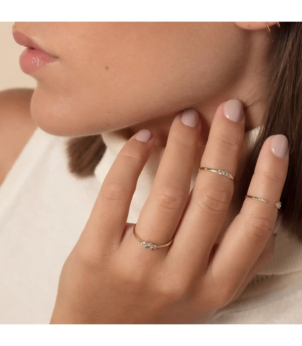 Anillo Novak Oro 18K Diamantes 0.040 Qts.