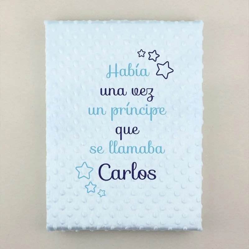 Manta Personalizada azul Cuento