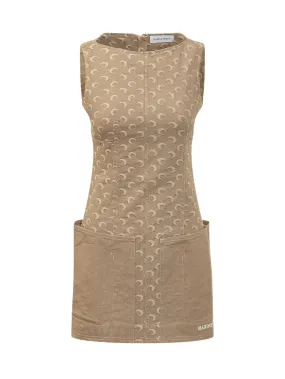 MARINE SERRE Dress with Moon Logo