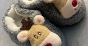 Patucos de bebé con motivo navideño