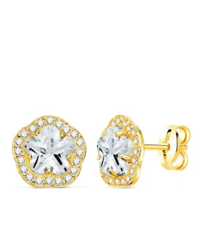 Pendientes Celia Circonita 18 Ktes