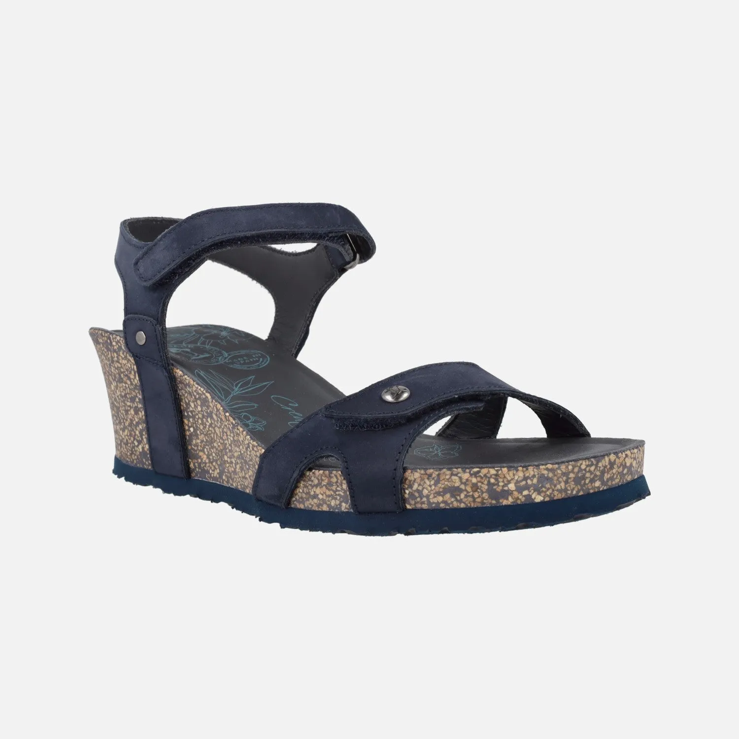 Sandalias con cuña y cierre de velcro Panama jack Julia Basics